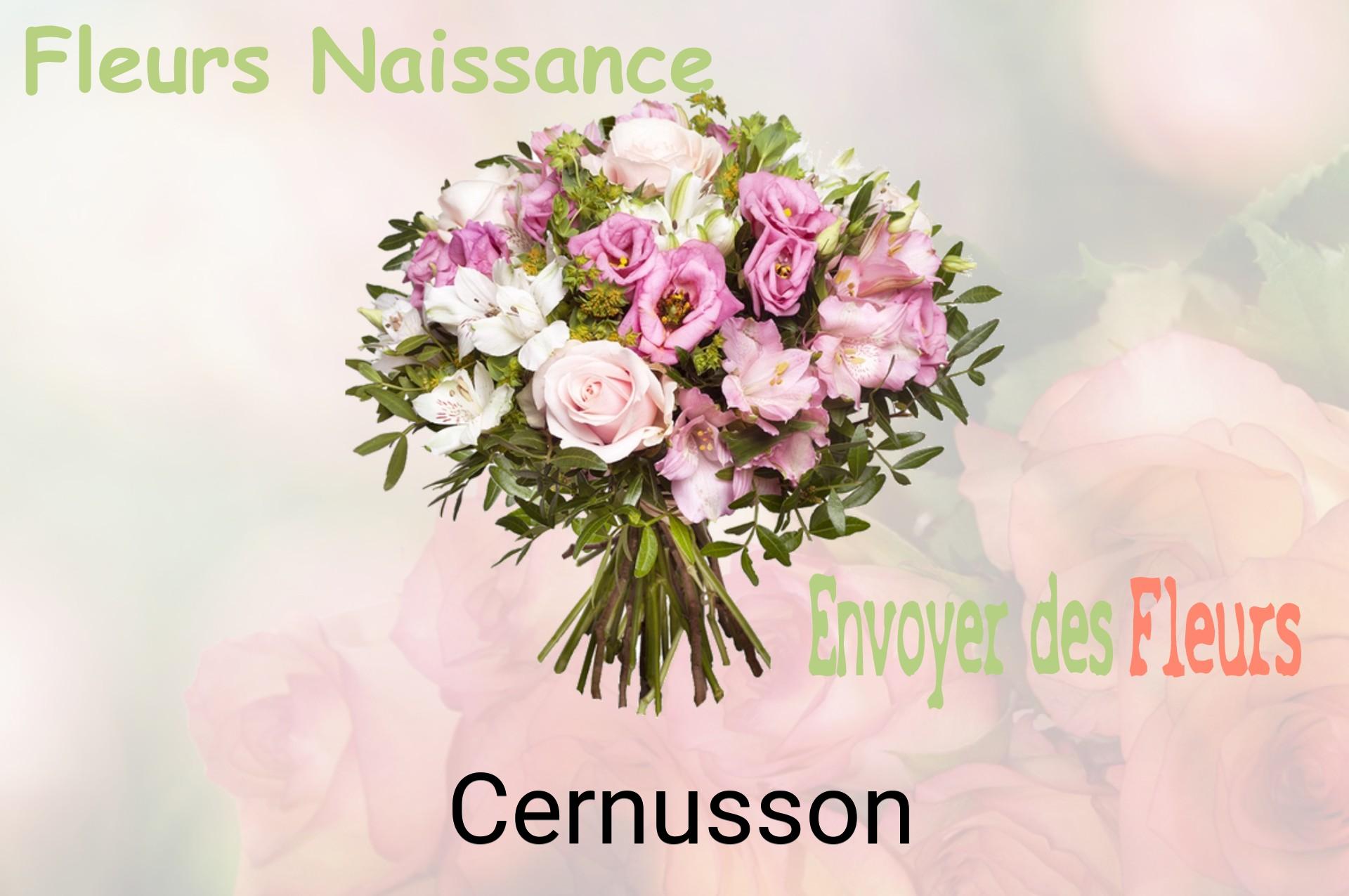 Bouquet de fleurs de naissance livré à Cernusson